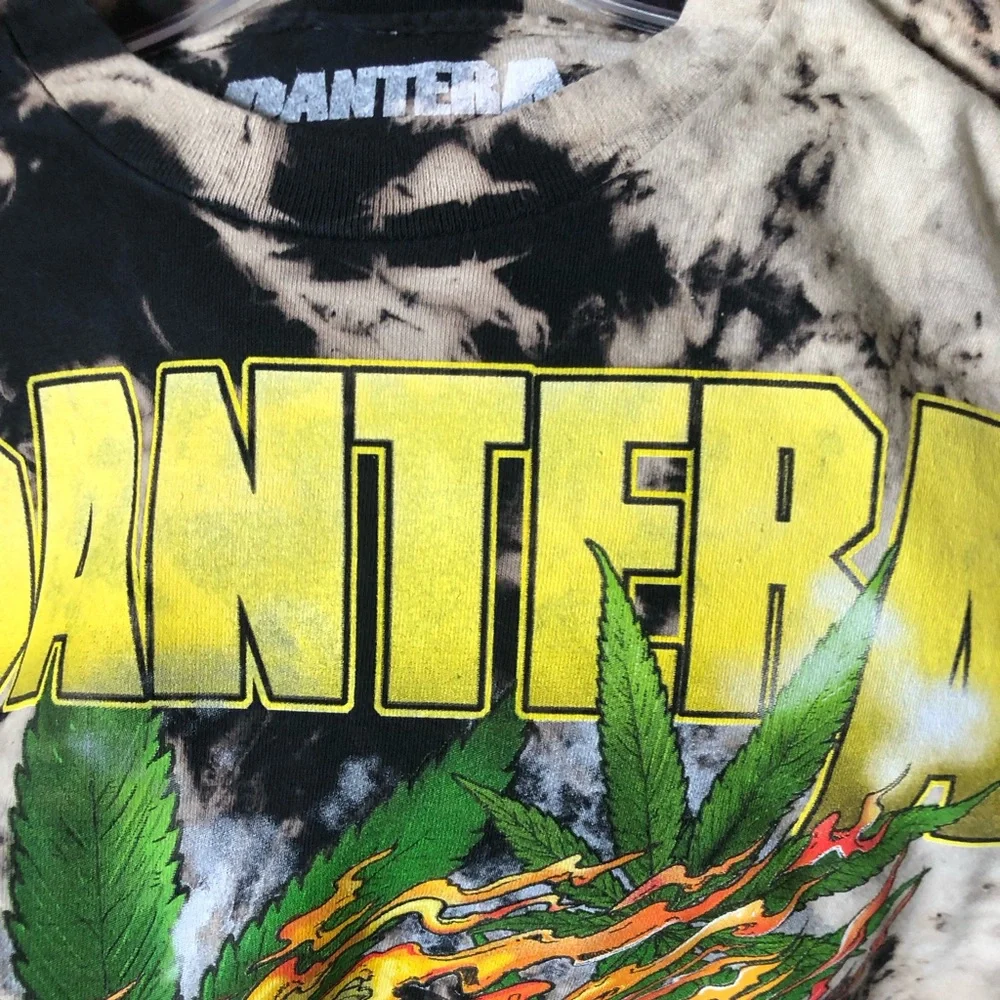 Pantera Cannabis Skull Tie Dye T shirt - Picture 3 of 5